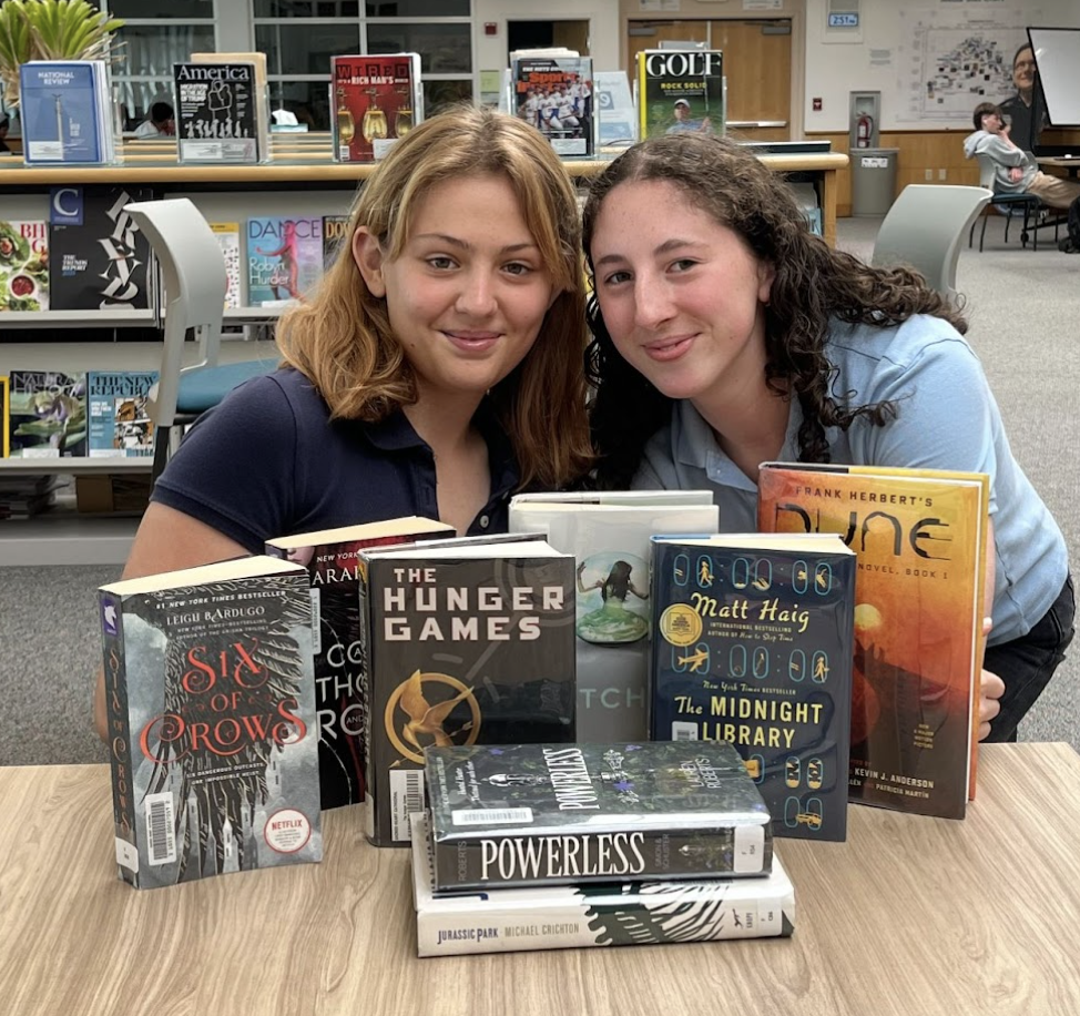 Picture of Lily and Simone with this month’s book recommendations.
